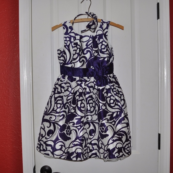 Like New PLUM PARTY Holiday Dress & Headband - Picture 4 of 8